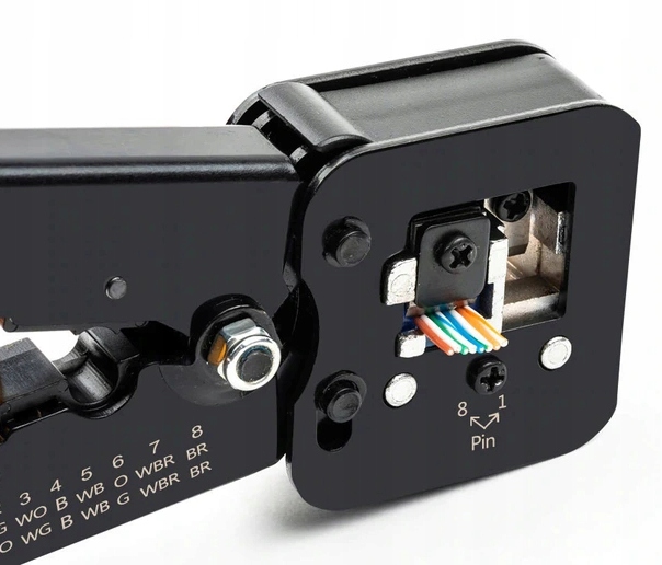 Zaciskarka 6P 8P wtyków przelotowych RJ45 PRASKA