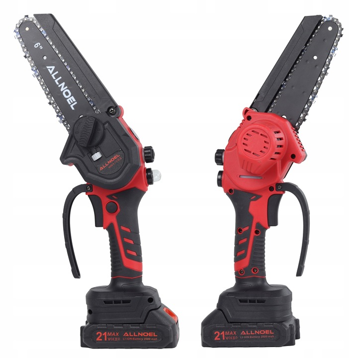 PIŁA ŁAŃCUCHOWA AKUMULATOROWA 21V PILARKA 6" 2x AKUMULATOR WALIZKA ZESTAW