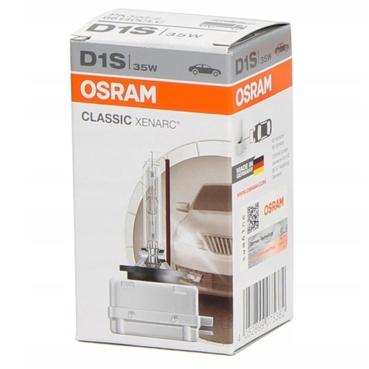 ŻARÓWKI XENON KSENON ŻARNIK OSRAM D1S 35W PK32d-2 XENARC CLASSIC 66140CLC