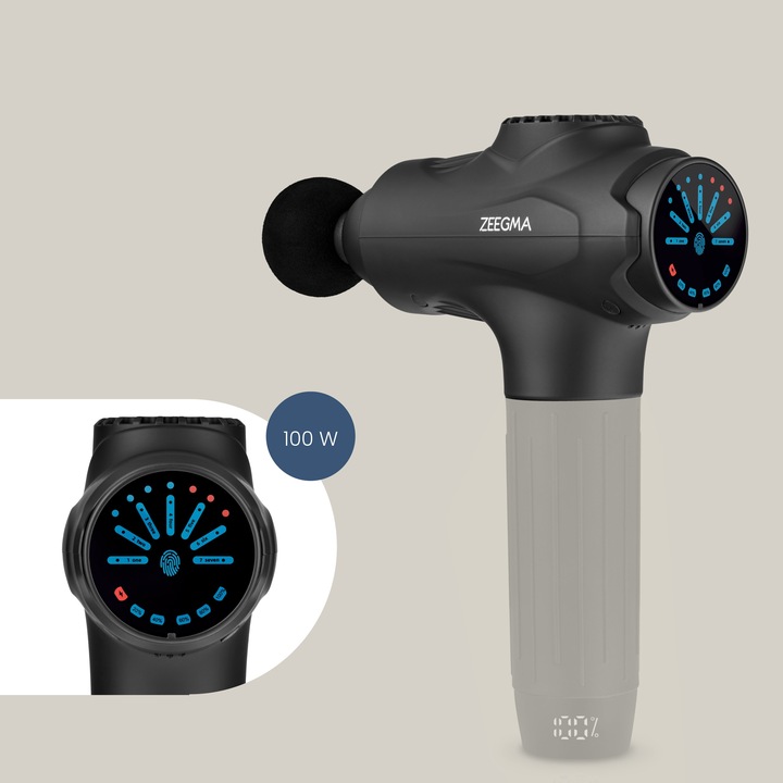 PISTOLET DO MASAŻU MASAŻER DO PLECÓW 12KOŃCÓWEK + WALIZKA + WOREK PREZENT