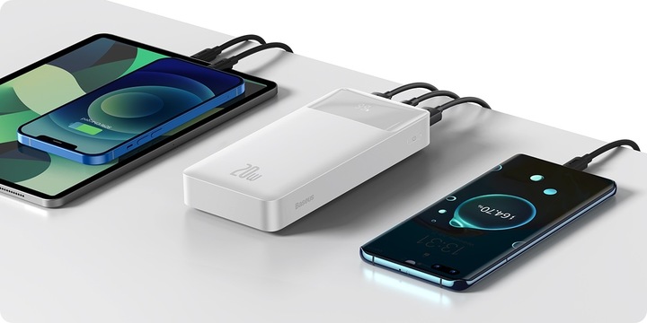 BASEUS POWER BANK 20000mah POWERBANK 20W PD 3x USB USB-C TYP-C 3A QC 3.0