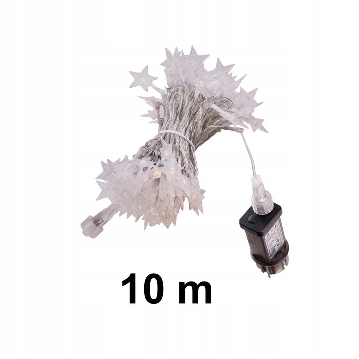 LAMPKI LED ŁAŃCUCH GWIAZDKI ŚWIĄTECZNE CHOINKOWE WESELE 10m 100LED