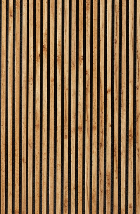 LAMELE ŚCIENNE DĄB WOTAN NA FILCU CZA 510x2750mm