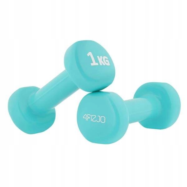 HANTELKI do ćwiczeń 4FIZJO ciężarki żeliwne 2x1kg