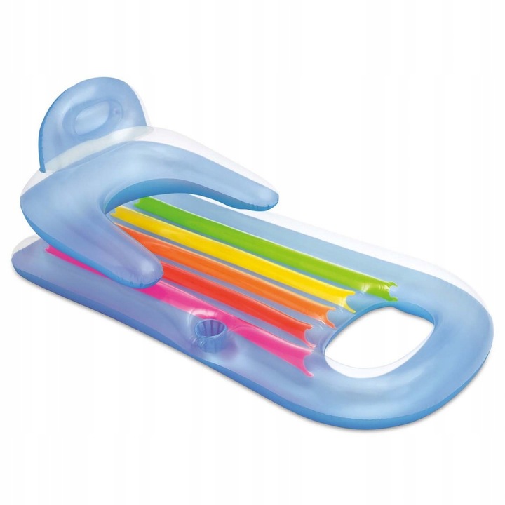 INTEX 58802 MATERAC Z OPARCIEM DMUCHANY PLAŻOWY DO PŁYWANIA BASEN 160CM