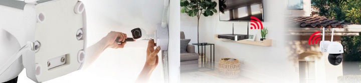 KAMERA WIFI OBROTOWA SMART 8Mpx UHD 4xZOOM MIKROFON GŁOŚNIK ZEWNĘTRZNA DVS