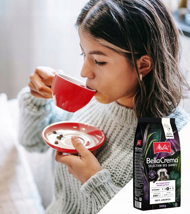 Kawa ziarnista MELITTA BELLACREMA SELECTION 1kg | 100% Arabica z Tanzanii