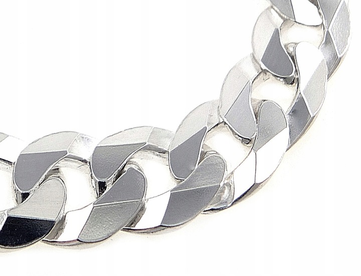 BRANSOLETKA SREBRNA MĘSKA PEŁNA PANCERKA 11 mm + GRAWER GRATIS SREBRO 925