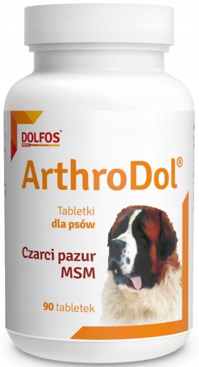 ArthroDol Czarci Pazur MSM na stawy dla psa 90 tabletek