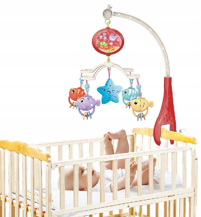 KARUZELKA KARUZELA DO ŁÓŻECZKA Z PROJEKTOREM I PILOTEM DLA DZIECI