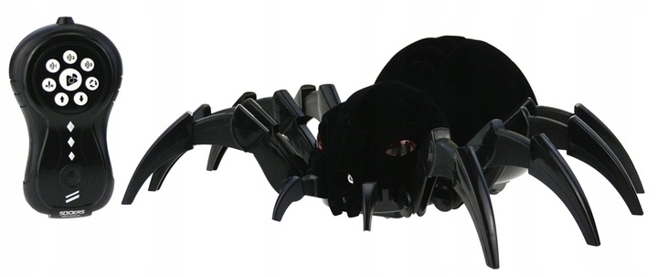 PAJĄK STEROWANY ROZPYLA MGŁĘ LED PILOT R/C 30cm CZARNY