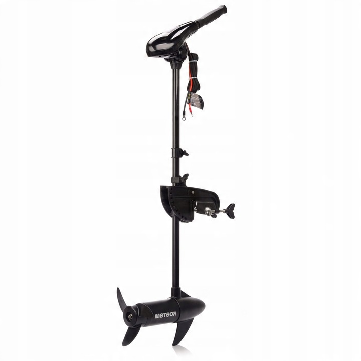 Silnik elektryczny zaburtowy do łodzi pontonu akumulator ład Meteor 68 lbs