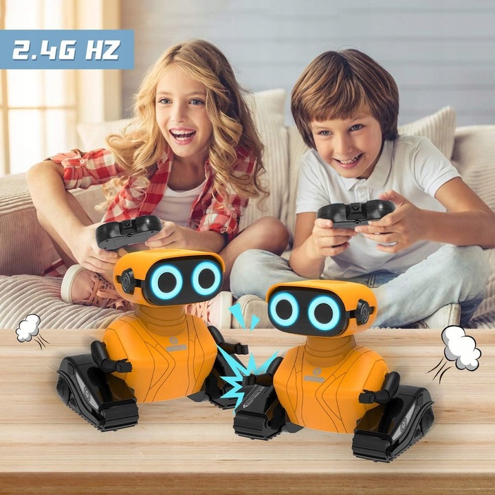 Zdalnie sterowany robot RC dla dzieci, czujnik, oczy LED, programowanie HIT