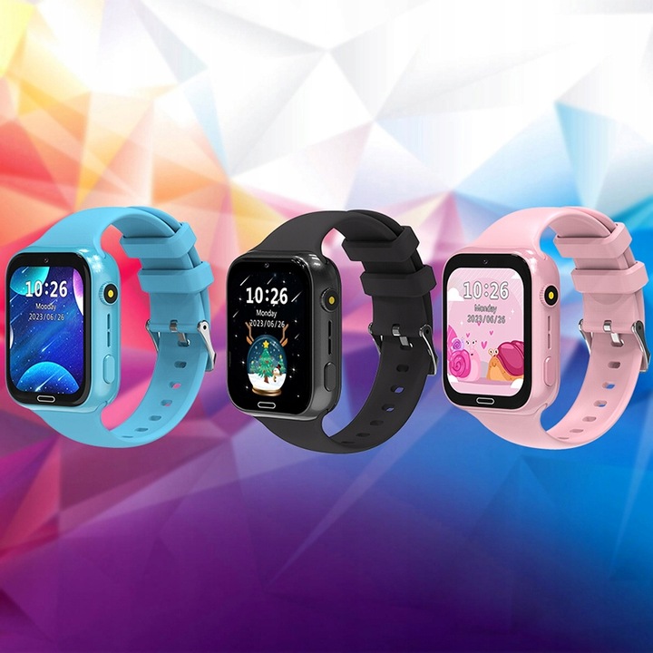SMARTWATCH ENTER MINIS PLUS DLA DZIECI APARAT ROZMOWY SIM GPS SOS - RÓŻOWY