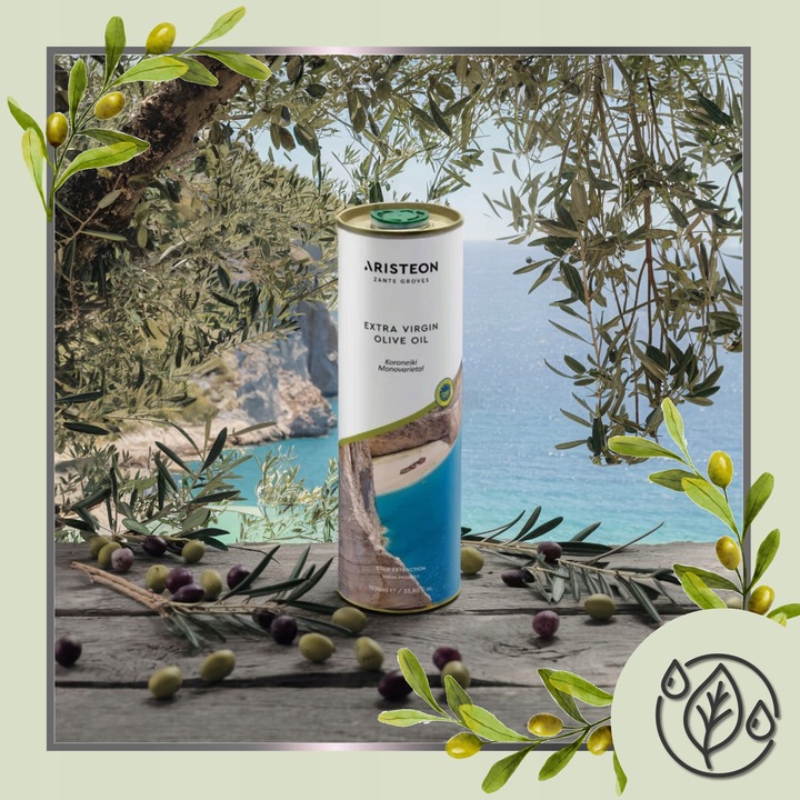 Oliwa z oliwek EXTRA VIRGIN Grecka 1L TŁOCZONA NA ZIMNO ARISTEON 1000 ml
