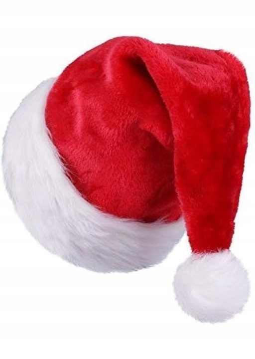 Czapka Mikołaja z ciepłego pluszu