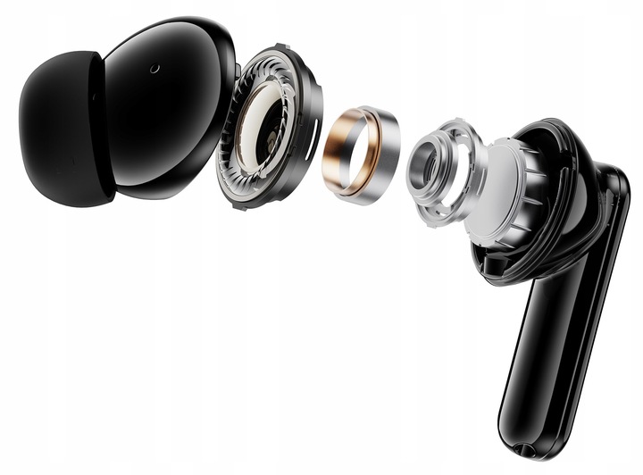 CZARNE SŁUCHAWKI Bezprzewodowe Dokanałowe TONSIL T50 BT Bluetooth IPX5 V5.3