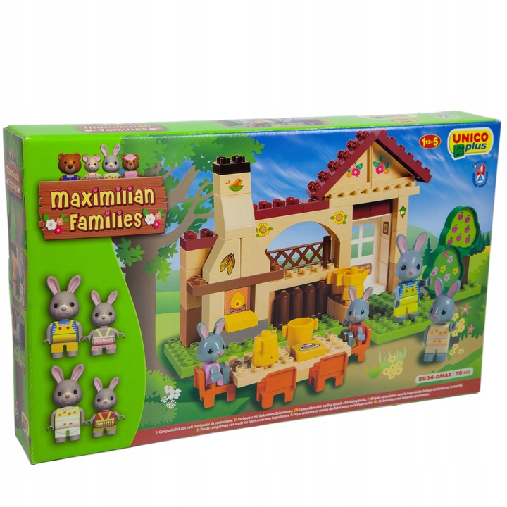 KLOCKI UNICO MAXIMILIAN FAMILIES GRILL W OGRODZIE PIKNIK PRZYJĘCIE 69 ELEME