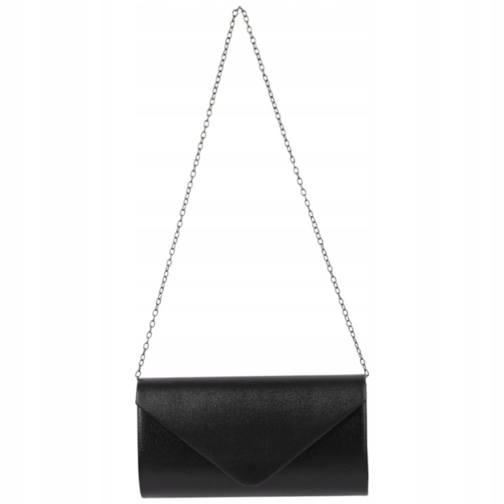 TOREBKA DAMSKA KOPERTÓWKA WIZYTOWA NA RAMIĘ TOREBKI ELEGANCKIE CZARNE