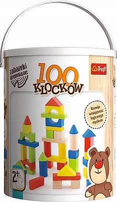 Klocki drewniane - 100 Klocków Blocks Klocki EKO 61685