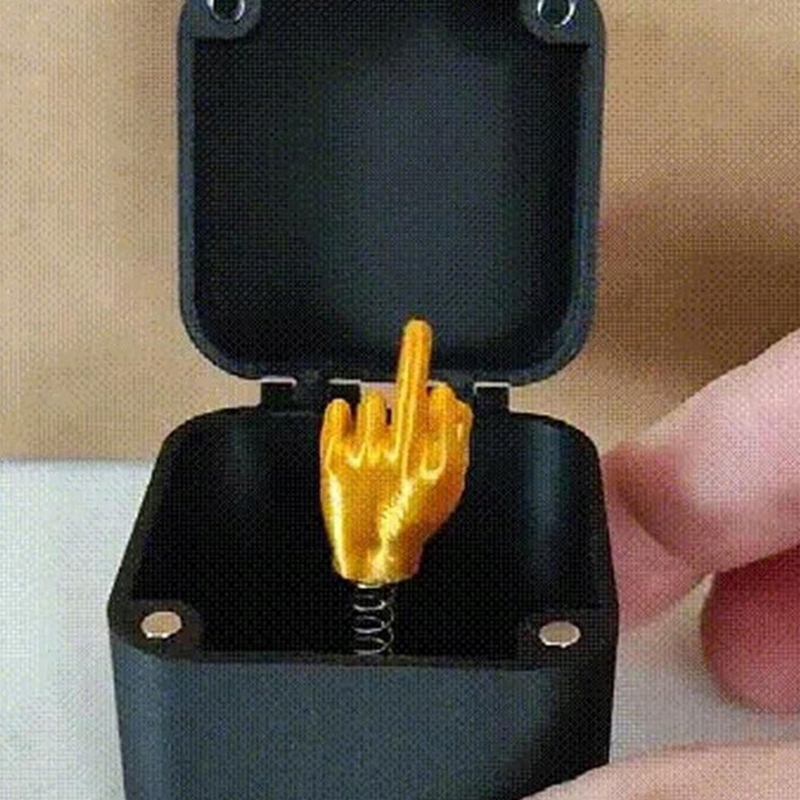 Humorystyczne Pudełko Niespodzianka Środkowego Palca - Wyjątkowy Prezent