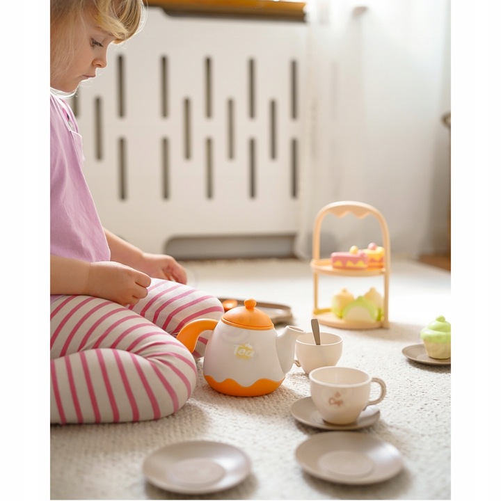 SERWIS ZESTAW DO HERBATY KAWY DESER FILIŻANKI AKCESORIA 25 EL. WOOPIE