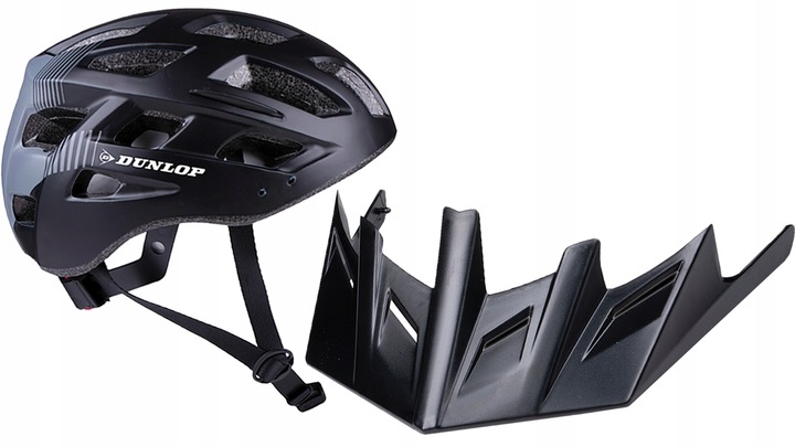 DUNLOP KASK na rower ostrzegawcze światło LED rozmiar M regulowany