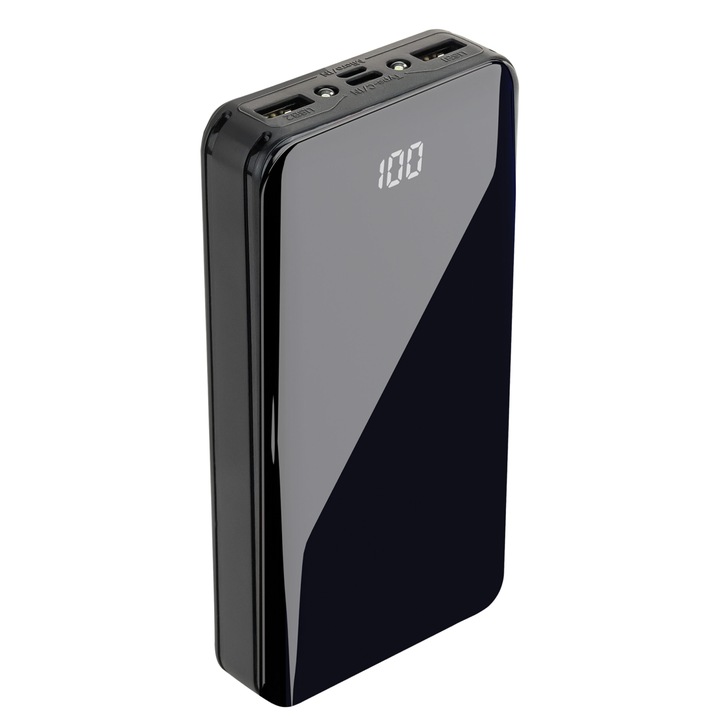 POWERBANK 20000 mAh 2,1A LATARKA LED V ZABEZPIECZENIE przed uszkodzeniem