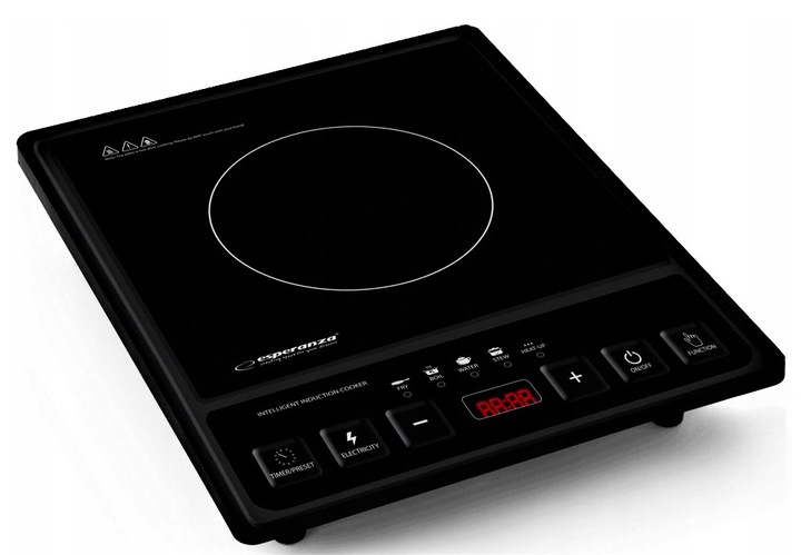 PŁYTA INDUKCYJNA KUCHENKA ELEKTRYCZNA 2000W TIMER 80°C~270°C 5 PROGRAMÓW