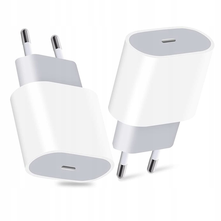 SZYBKA ŁADOWARKA DO IPHONE KOSTKA 20W + KABEL 1M / USB-C - IPHONE LIGHTING
