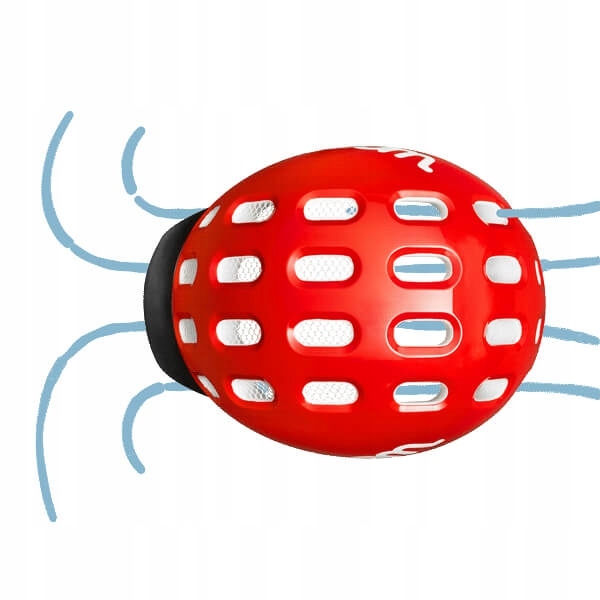 Kask rowerowy dziecięcy woom Kids czerwony S 50-53 cm