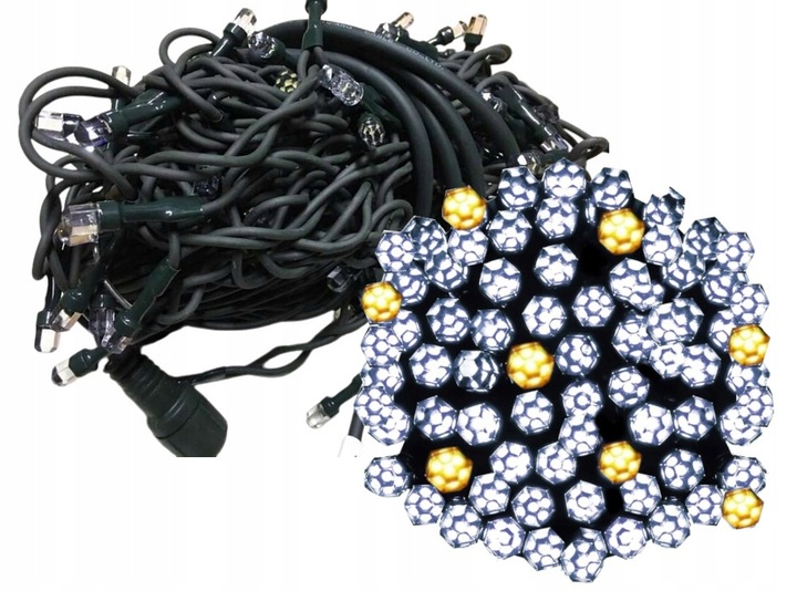 LAMPKI CHOINKOWE Z EFEKTEM FLASH 160 LED GRUBY ZIELONY KABEL GRUBA DIODA