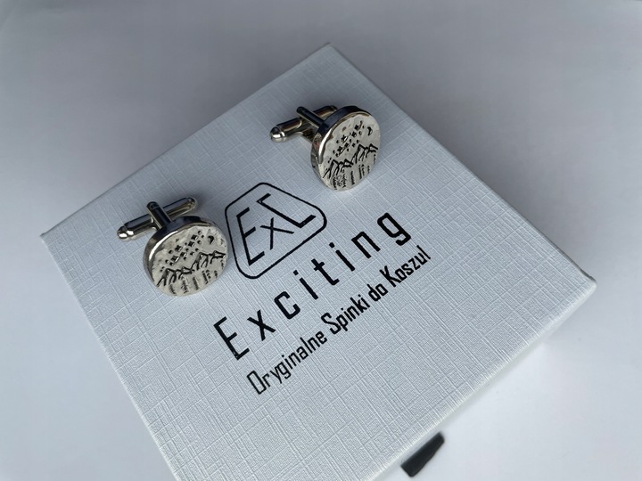 Spinki do mankietów EXC Góry Tatry Sudety Karpaty Duch Gór Ratownika GOPR