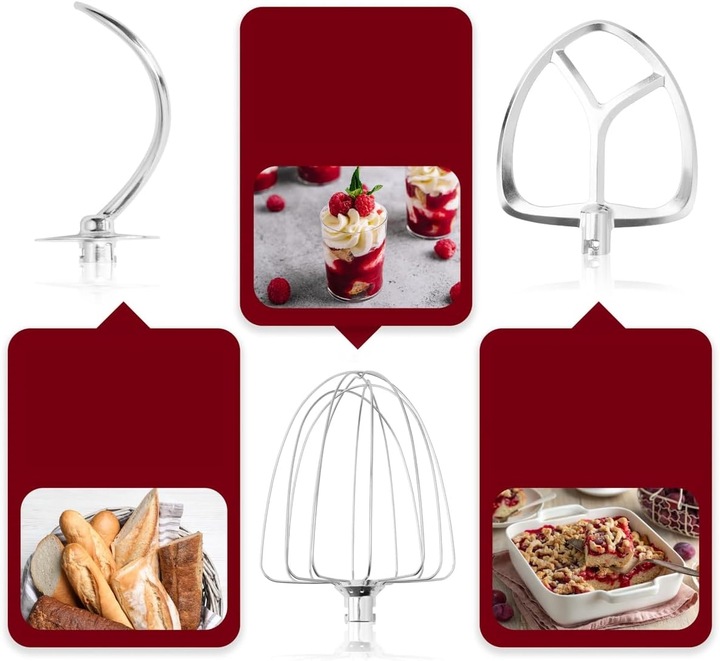 Robot kuchenny Clatronic CZERWONY 1500W Mocny Planetarny