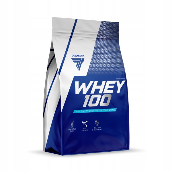 PYSZNE BIAŁKO WPC Trec Whey 100 900g PROTEINY NA MASĘ MIĘŚNIE DO TRENINGU