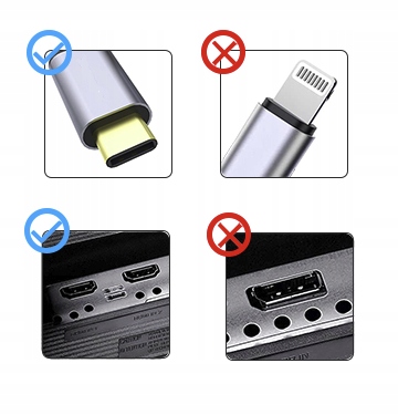 Przejściówka USB-C HDMI 4K 60Hz Thunderbolt 3 2m