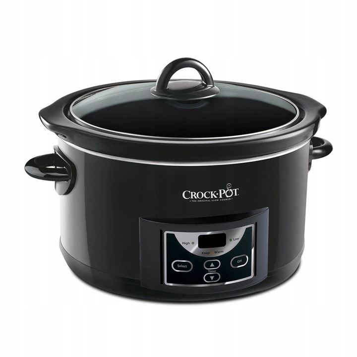 Wolnowar CrockPot 4,7l cyfrowy, misa kamionkowa Garnek Elektryczny