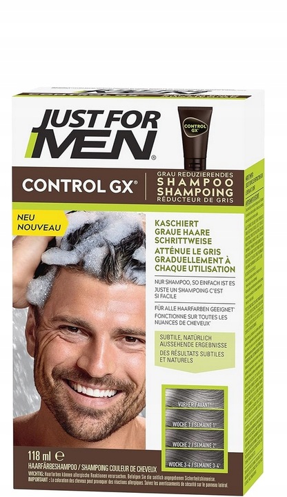 Just For Men Szampon ControlGX do Włosów Męskich redukcja siwizny