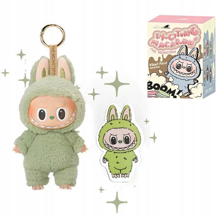 LABUBU MACARON MONSTER 18cm BRELOK ZAWIESZKA KOLEKCJONERSKA MASKOTKA LALKA