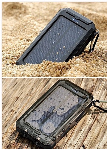 SOLARNY POWER BANK 20000mAh 2x USB LATARKA