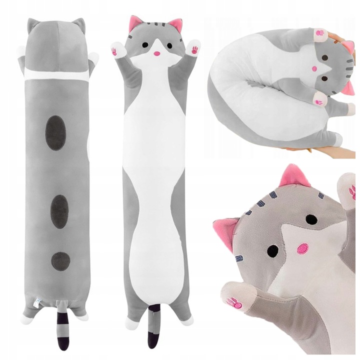 PODUSZKA 130 CMPLUSZOWY KOTEK PLUSZOWA MASKOTKA KOT PLUSZAK