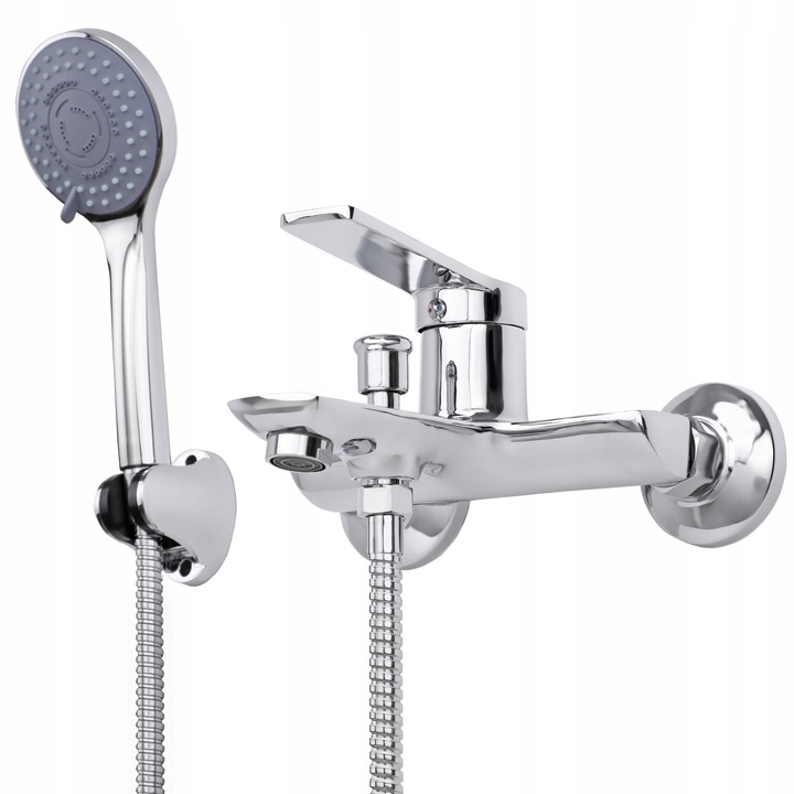 Bateria wannowa z prysznicem i wężem ścienna kran do wanny prysznic YOKA