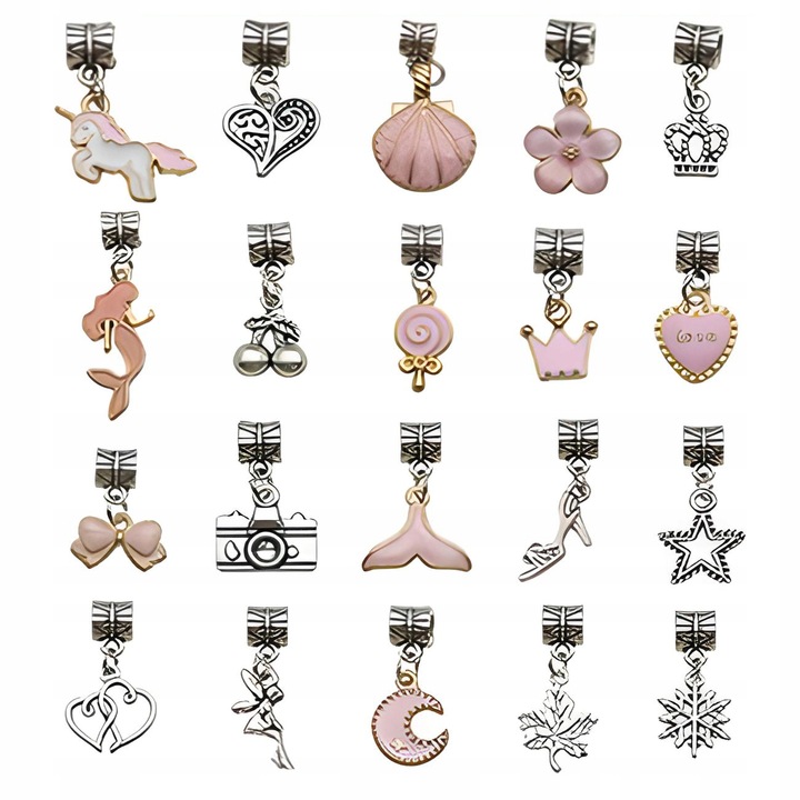 MEGA ZESTAW do Robienia BIŻUTERII Bransoletek Naszyjników Akcesoria ETUI