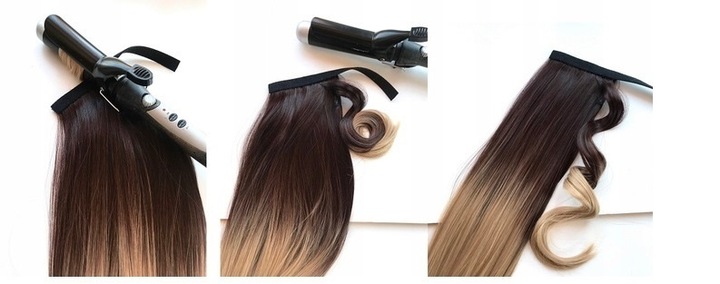 DOCZEPIANE WŁOSY ZESTAW Clip in Fale 7 PASM 160g