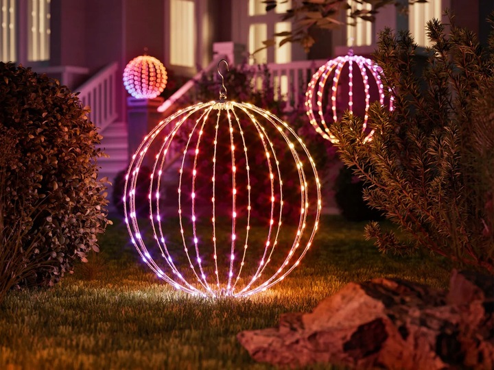 Ozdobna kula z diodami Twinkly 3D Sphere, 43cm, 210 LED, RGB+W, IP44