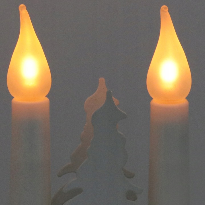 Świecznik adwentowy 3d biały dekoracje świąteczne