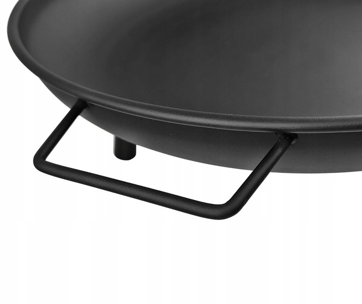 DUŻE PALENISKO OGRODOWE GRILL OGNISKO MISA 60 cm STALOWE CZARNE