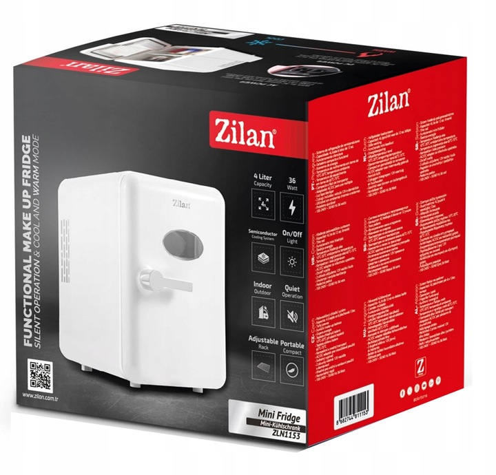 MINI LODÓWKA PRZENOŚNA TURYSTYCZNA GRZANIE CHŁODZENIE CICHA LED 4L