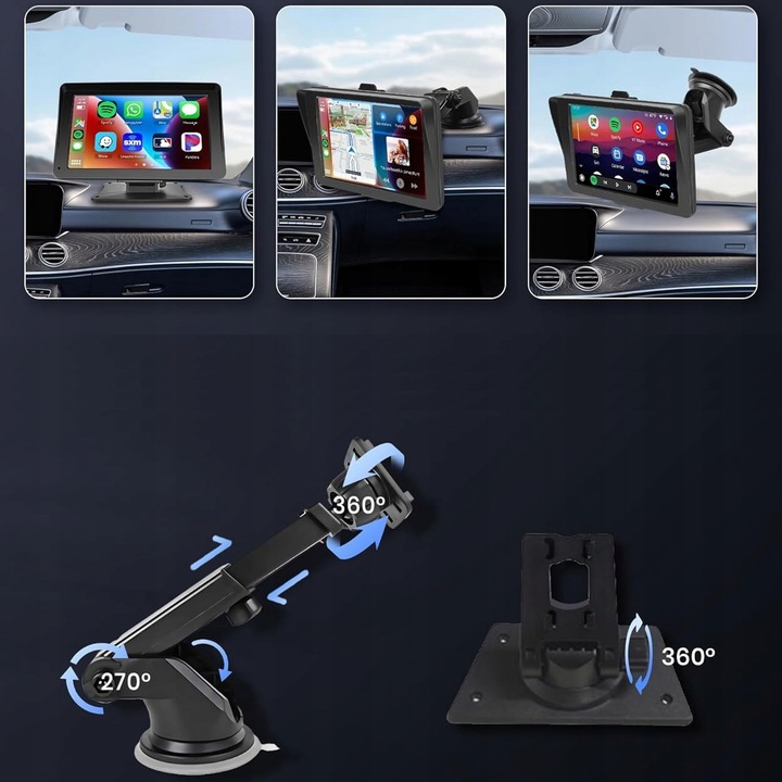 Radio stacja multimedialna do samochodu AUX Apple Carplay Android Auto 7"