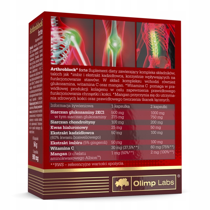 OLIMP ARTHROBLOCK FORTE 60kap SIARCZAN GLUKOZAMINY